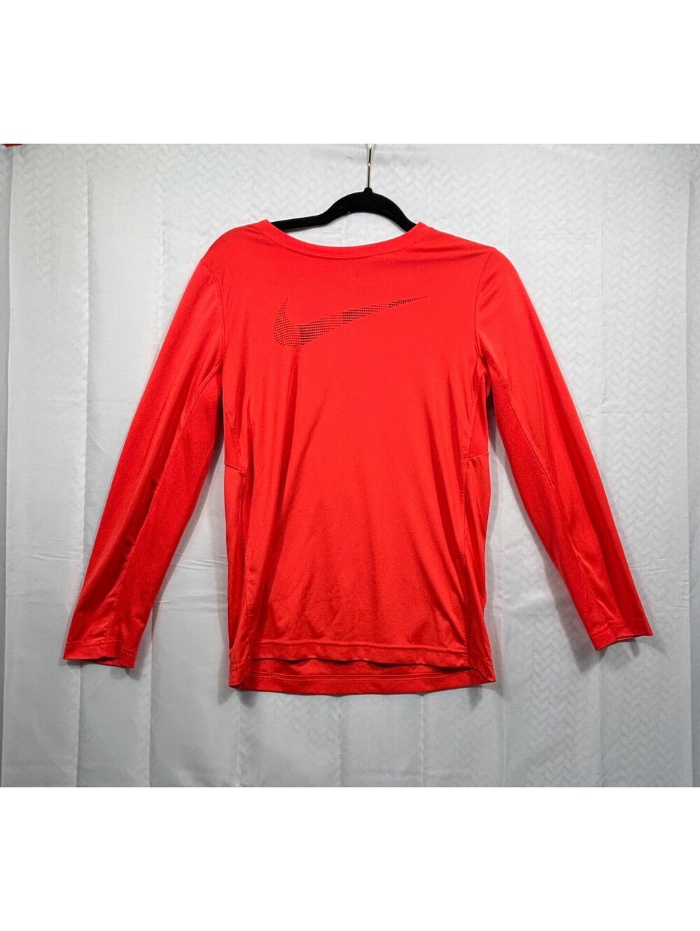 Nike Dri-FIT Long Sleeve Red Athletic Shirt Large